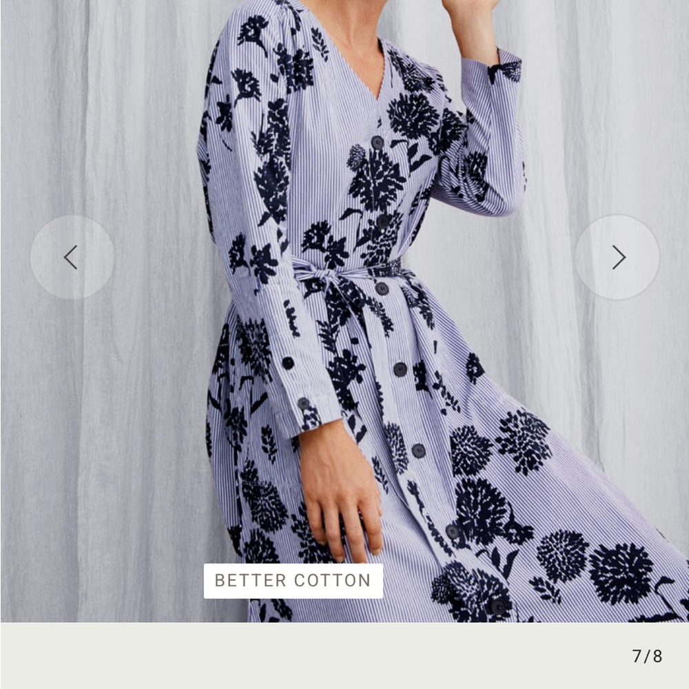 Better Cotton Women's Blue Floral Dress from Masai collection